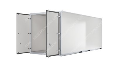 Contêineres de armazenamento portátil de montagem rápida feitos de painel alveolar PP reforçado com fibra de vidro